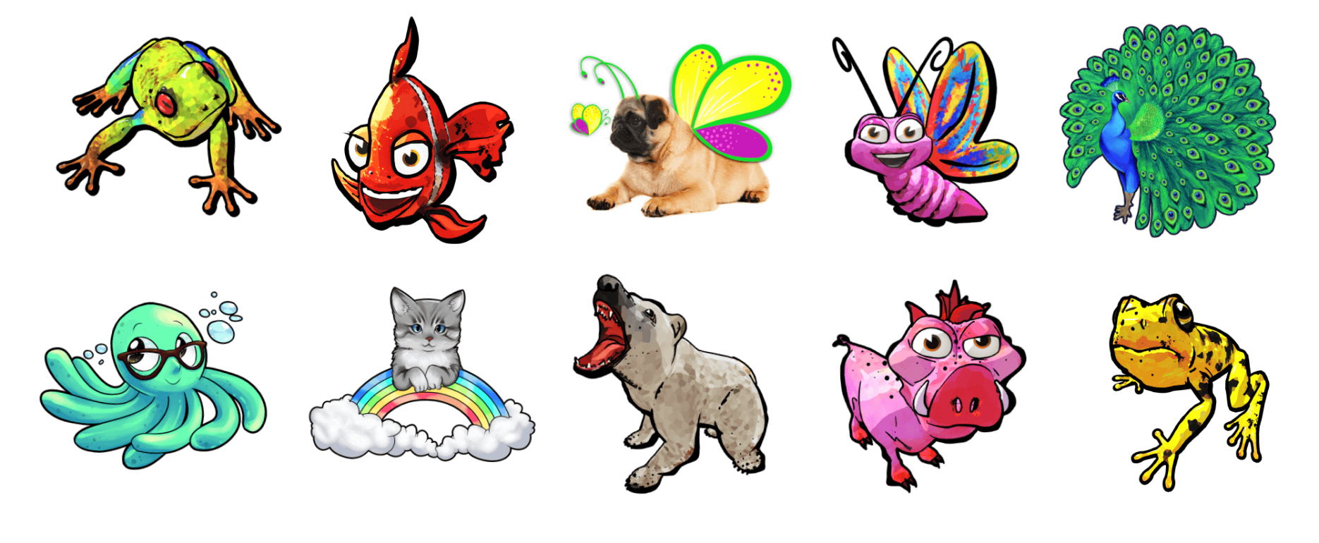 Holotoyz stickers holo-heroes