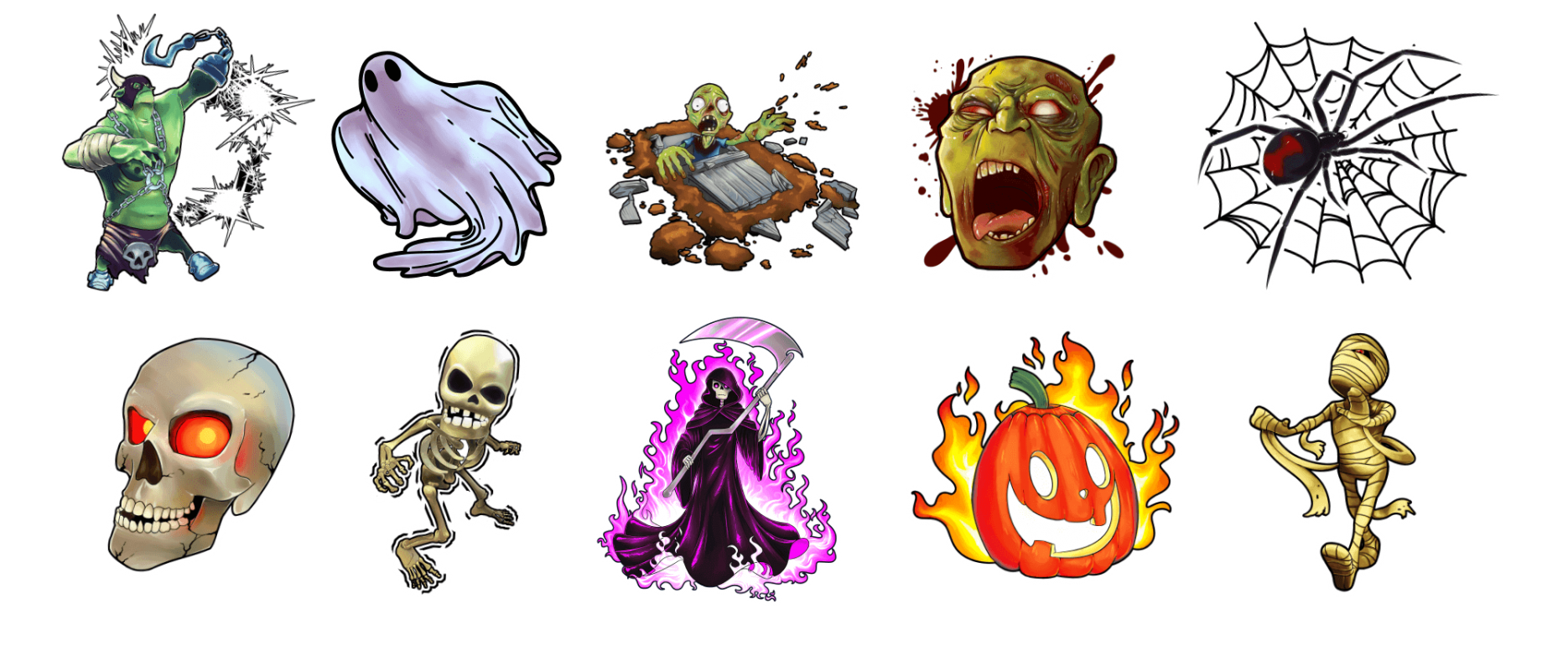 Holotoyz stickers monster mash