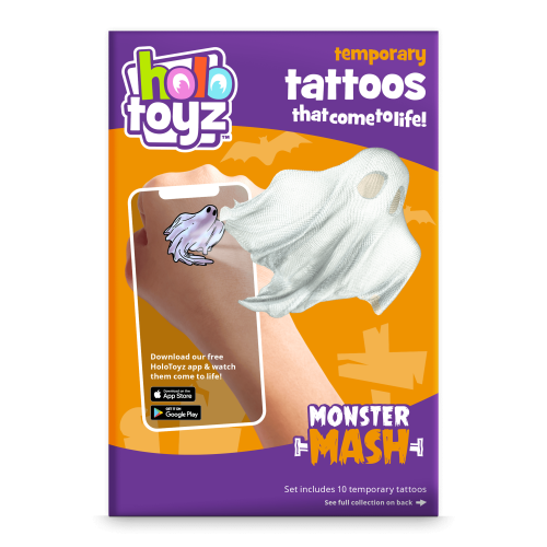 tatouage-temporaire-monster-fantome-qui prend vie holotoyz