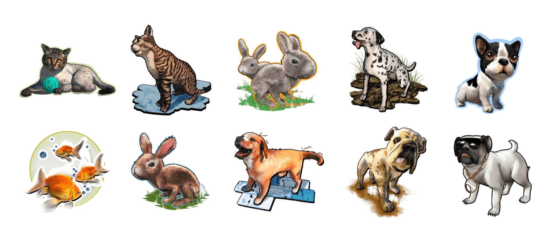 Holotoyz stickers pet party