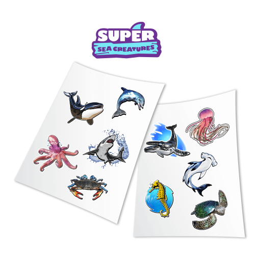 STICKERS Super Sea Creatures