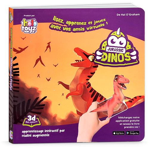 LIVRE INTERACTIF Jurassic Dinos – HoloToyz